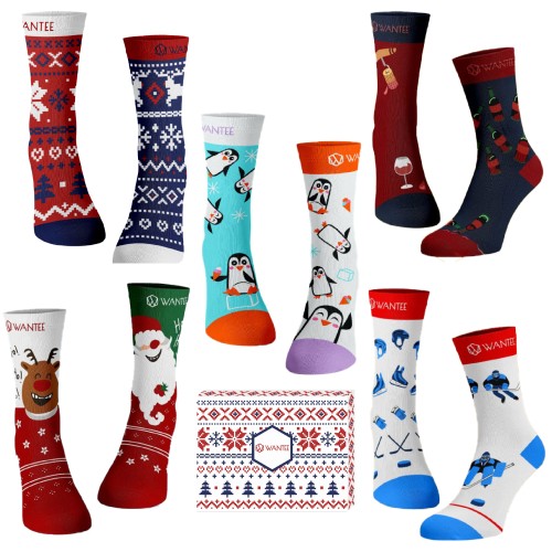 Ponožky Vianočný darček pre muža Wantee 5-pack Ponožky Vianočný darček pre muža Wantee 5-pack