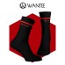 Ponožky Basic Black and Red Wantee 10-pack