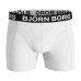 Pánske boxerky Björn Borg 2-pack Solid Cotton Stretch biele a čierne Pánske boxerky Björn Borg 2-pack Solid Cotton Stretch biele a čierne