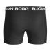 Pánske boxerky Björn Borg 2-pack Solid Cotton Stretch biele a čierne Pánske boxerky Björn Borg 2-pack Solid Cotton Stretch biele a čierne