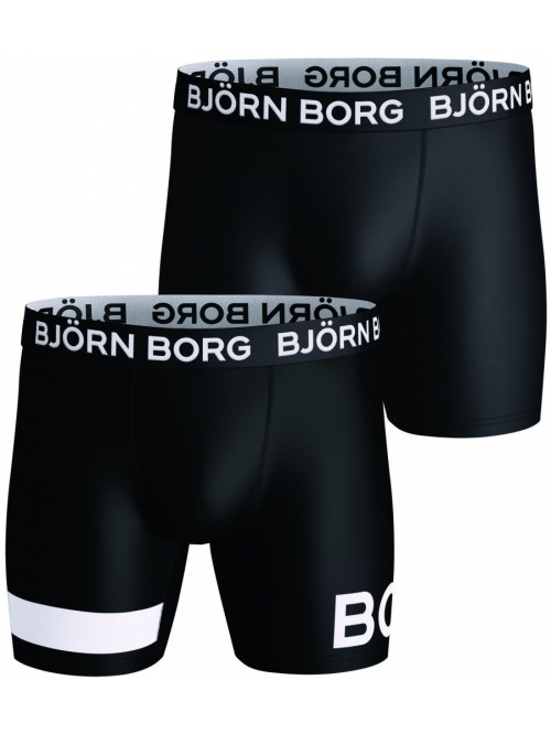 Pánske boxerky Björn Borg Performance 2-pack čierne