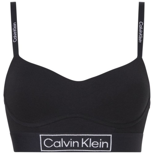 Dámska podprsenka Calvin Klein Reimagined Heritage-LGHT Lined Bralette čierna Dámska podprsenka Calvin Klein Reimagined Heritage-LGHT Lined Bralette čierna