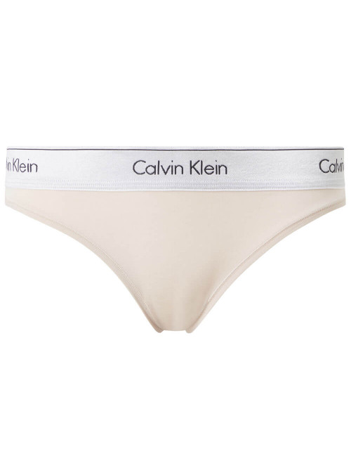 Dámske nohavičky Calvin Klein MC Metallic-Bikini béžové
