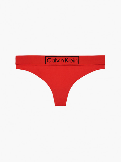 Dámske tangá Calvin Klein Reimagined Heritage Thong červené
