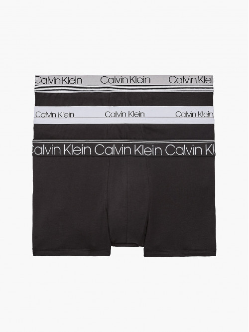 Pánske boxerky Calvin Klein Cotton Stretch Trunk 3-pack čierne 