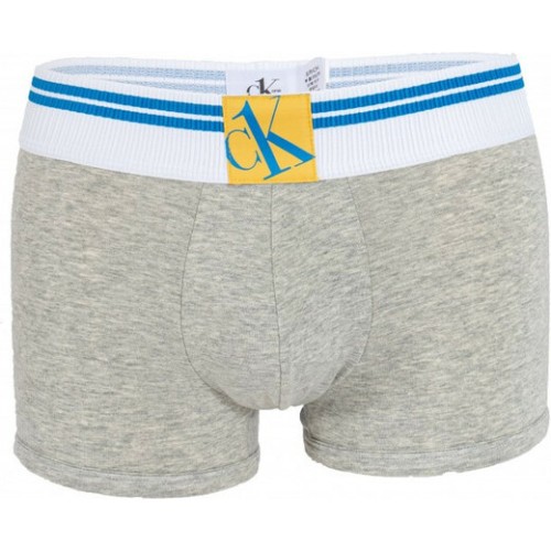 Pánske boxerky Calvin Klein CK ONE Yellow Logo sivé