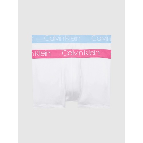 Pánske boxerky Calvin Klein Cotton Stretch Trunk 2-pack biele