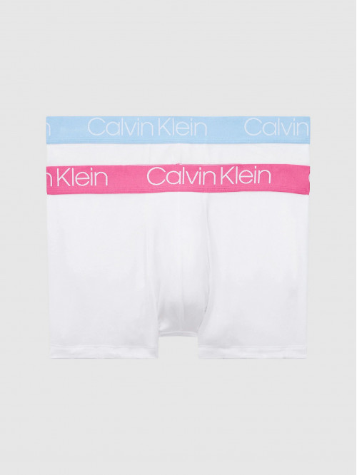Pánske boxerky Calvin Klein Cotton Stretch Trunk 2-pack biele