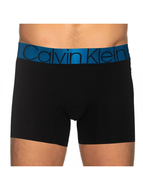 Pánske boxerky Calvin Klein ICON COTTON GRAPHIC TRUNK artézska modrá