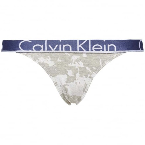 Dámske nohavičky Calvin Klein Marble Stripe Print bielo-sivé Dámske nohavičky Calvin Klein Marble Stripe Print bielo-sivé