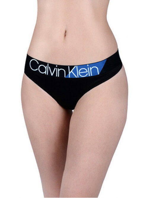 Dámske nohavičky Calvin Klein W/Commodore blue Bikini čierne