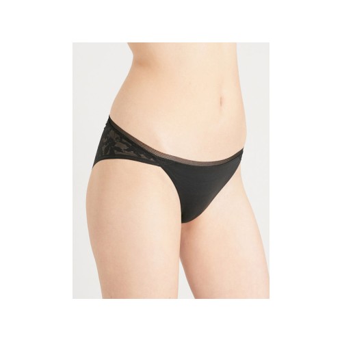 Dámske Nohavičky Calvin Klein Perfectly Fit Botanical Bikini čierne Dámske Nohavičky Calvin Klein Perfectly Fit Botanical Bikini čierne