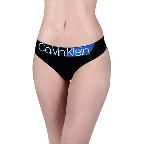 Dámske tangá Calvin Klein Bold Accent čierne