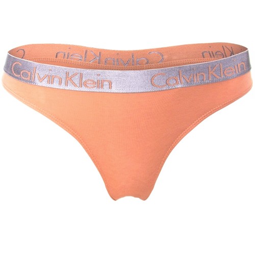 Dámske nohavičky Calvin Klein Radiant Cotton Bikini lososové Dámske nohavičky Calvin Klein Radiant Cotton Bikini lososové