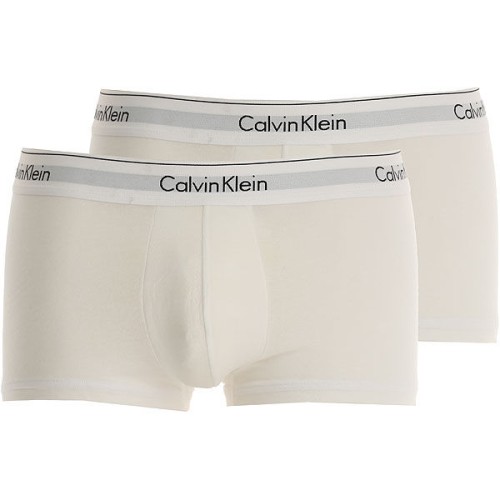 Pánske boxerky Calvin Klein Modern Cotton Stretch biele 2-pack