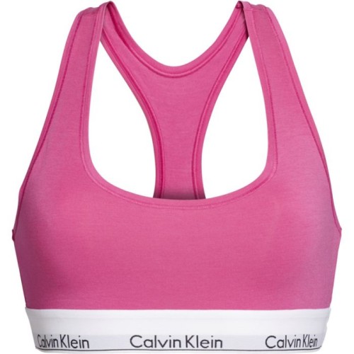 Dámska športová podprsenka Calvin Klein Unlined Bralette ružová