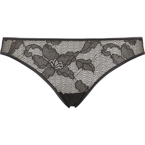 Dámske nohavičky Calvin Klein Lily Lace Bikini čipkované čierne Dámske nohavičky Calvin Klein Lily Lace Bikini čipkované čierne
