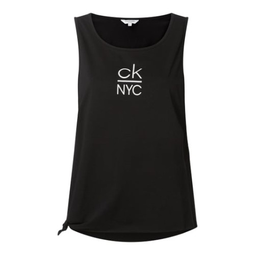 Dámske tielko Calvin Klein Side Knotted Tank čierne
