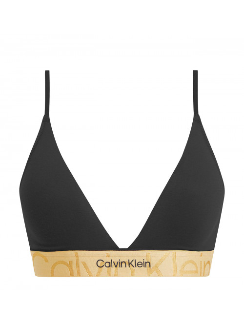 Dámska podprsenka Calvin Klein Monolight CTN Holiday-LGHT Lined Triangle čierna
