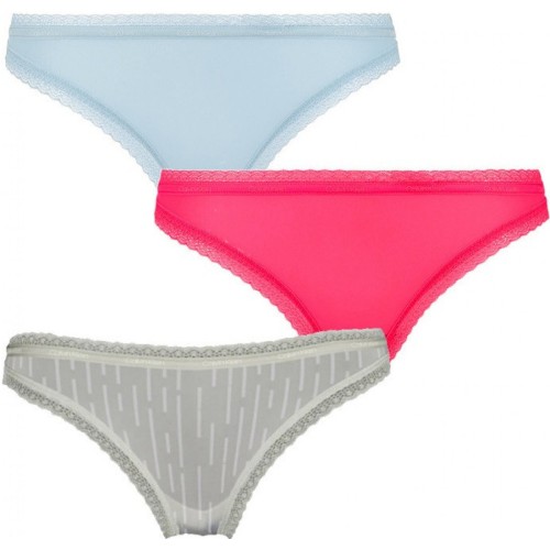 Dámske nohavičky Calvin Klein Bottoms up Refresh Bikini svetlomodré, svetlozelené, ružové 3-pack Dámske nohavičky Calvin Klein Bottoms up Refresh Bikini svetlomodré, svetlozelené, ružové 3-pack