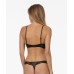 Dámske tangá Calvin Klein Black Linear Lace-Thong čierne Dámske tangá Calvin Klein Black Linear Lace-Thong čierne