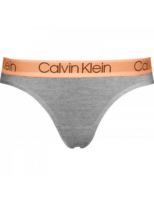 Dámske tangá Calvin Klein Body Cotton-Thong sivé