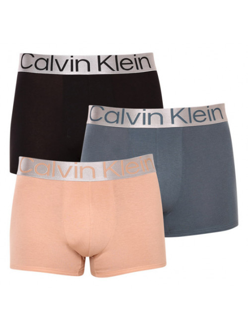 Pánske boxerky Calvin Klein CKR Steel Cotton-Trunk viacfarebné 3-pack