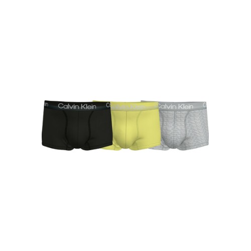 Pánske boxerky Calvin Klein Modern Structure CTN-Trunk čierne, žlté, sivé 3-pack Pánske boxerky Calvin Klein Modern Structure CTN-Trunk čierne, žlté, sivé 3-pack