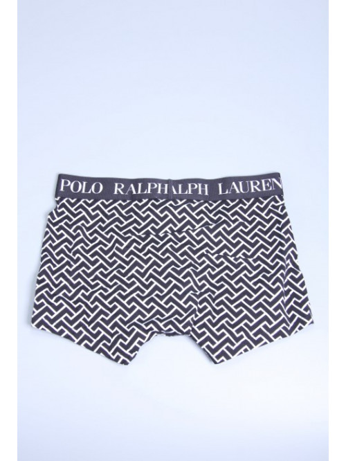 Pánske boxerky Polo Ralph Lauren Black Deco Link Geometric Print čierne