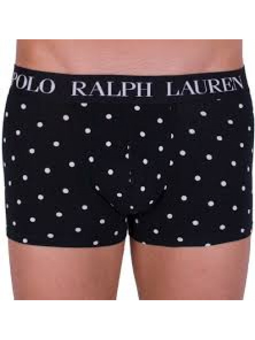 Pánske boxerky Polo Ralph Lauren Print Classic Trunk čierne bodkované