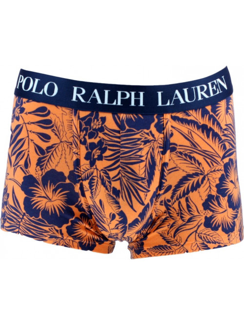 Pánske boxerky Polo Ralph Lauren Classic Trunk Tropical Print Sun oranžové