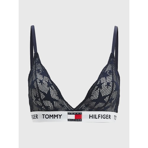 Dámska podprsenka Tommy Hilfiger 85 Star Lace-Triangle Bra Navy Dámska podprsenka Tommy Hilfiger 85 Star Lace-Triangle Bra Navy