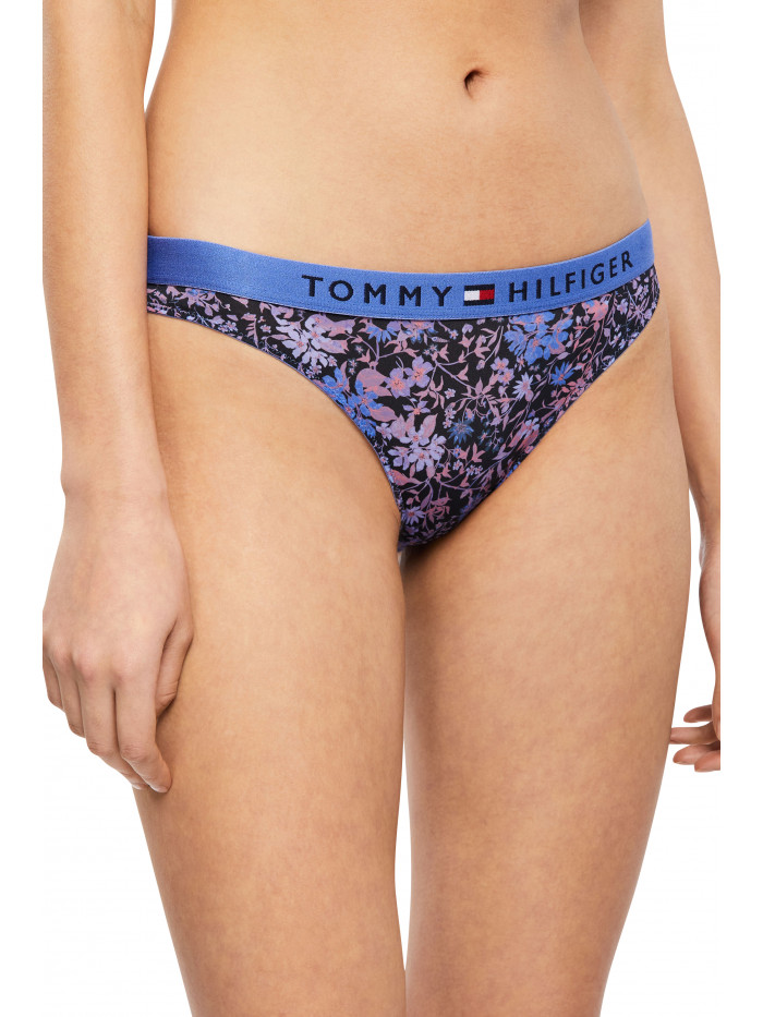 Dámske nohavičky Tommy Original Lace-Lace Bikini Print modré