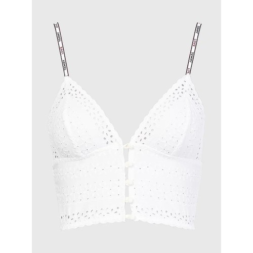Dámska podprsenka Tommy Hilfiger Eyelet-Triangle Bra ivory Dámska podprsenka Tommy Hilfiger Eyelet-Triangle Bra ivory