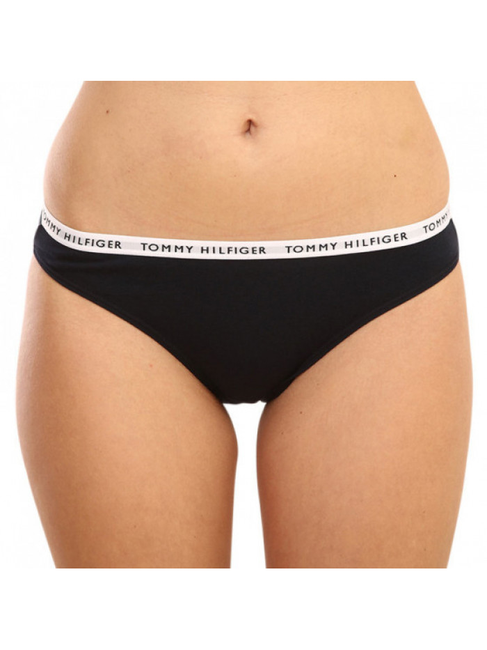 Dámske nohavičky Tommy Hilfiger Recycled Essentials Bikini červené, biele, čierne 3-pack 
