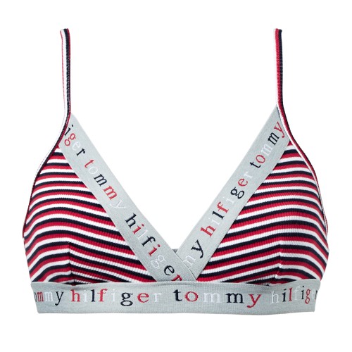 Dámska podprsenka Tommy Hilfiger Triangle Bralette Stripe Multicolor pruhovaná Dámska podprsenka Tommy Hilfiger Triangle Bralette Stripe Multicolor pruhovaná