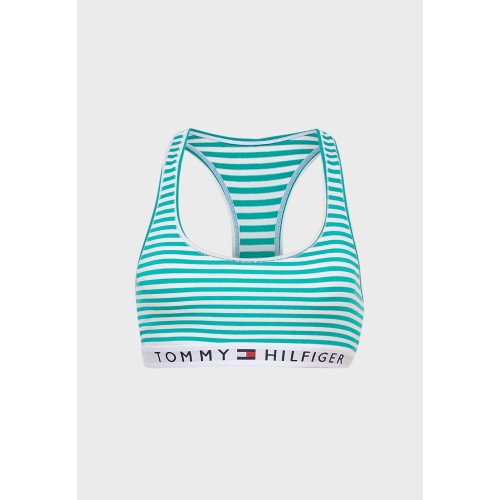 Dámska podprsenka Tommy Hilfiger Logo Band Racerback Striped pruhovaná Dámska podprsenka Tommy Hilfiger Logo Band Racerback Striped pruhovaná