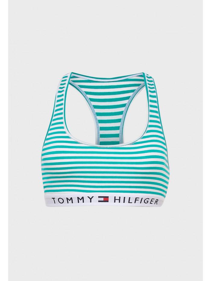 Dámska podprsenka Tommy Hilfiger Logo Band Racerback Striped pruhovaná