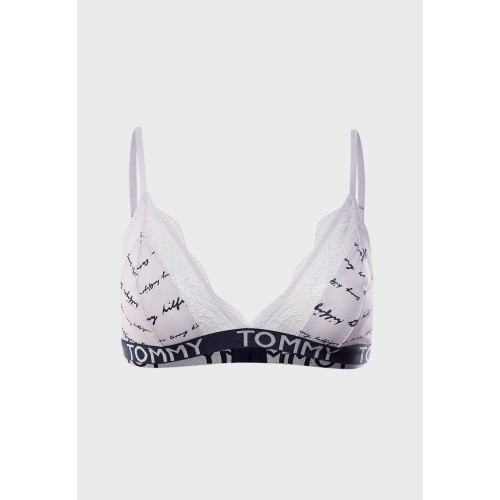 Dámska podprsenka Tommy Hilfiger Print Stretch Lace Triangle Bra Logo svetlo ružová Dámska podprsenka Tommy Hilfiger Print Stretch Lace Triangle Bra Logo svetlo ružová