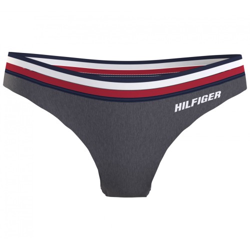 Dámske nohavičky Tommy Hilfiger Modern Signature Tape Bikini sivé Dámske nohavičky Tommy Hilfiger Modern Signature Tape Bikini sivé