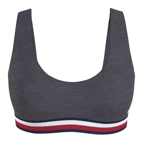 Dámska podprsenka Tommy Hilfiger Modern Signature Tape sivá Dámska podprsenka Tommy Hilfiger Modern Signature Tape sivá