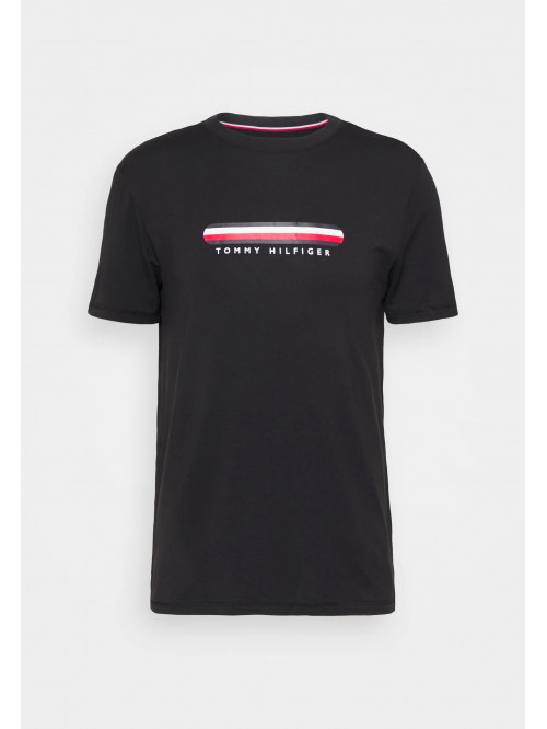 Pánske tričko Tommy Hilfiger TH SEACELL-CN SS TEE čierne