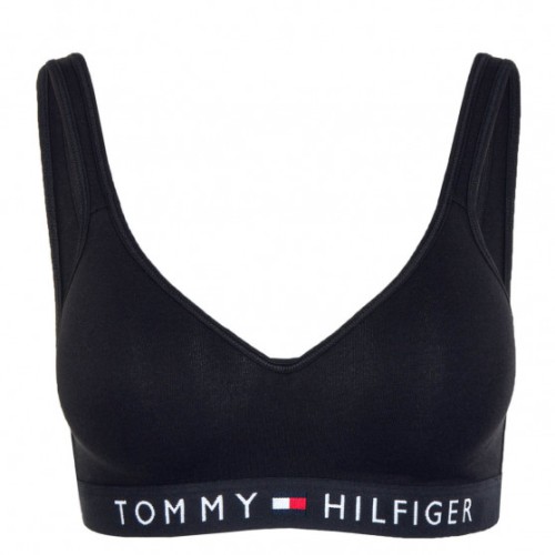 Dámska športová podprsenka Tommy Hilfiger Bralette Lift čierna Dámska športová podprsenka Tommy Hilfiger Bralette Lift čierna