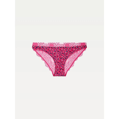 Dámske nohavičky Tommy Hilfiger Nylon Lace Print Briefs ružová Dámske nohavičky Tommy Hilfiger Nylon Lace Print Briefs ružová
