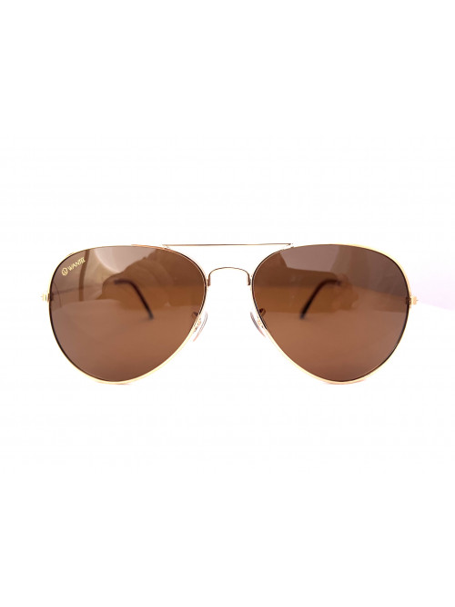 Slnečné okuliare Aviator Pilot Gold polarizačné