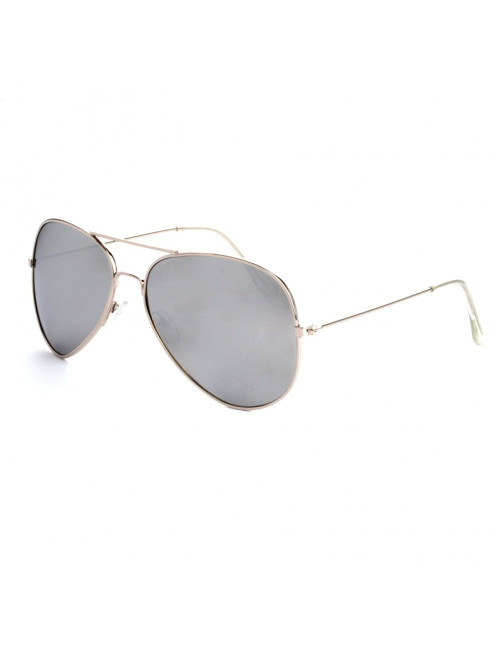 Slnečné okuliare Aviator Pilot Silver polarizačné