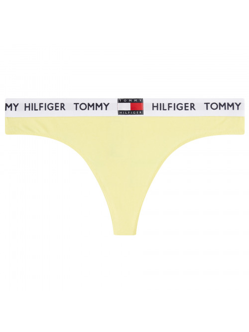 Dámske tangá Tommy Hilfiger Organic Cotton Logo žlté