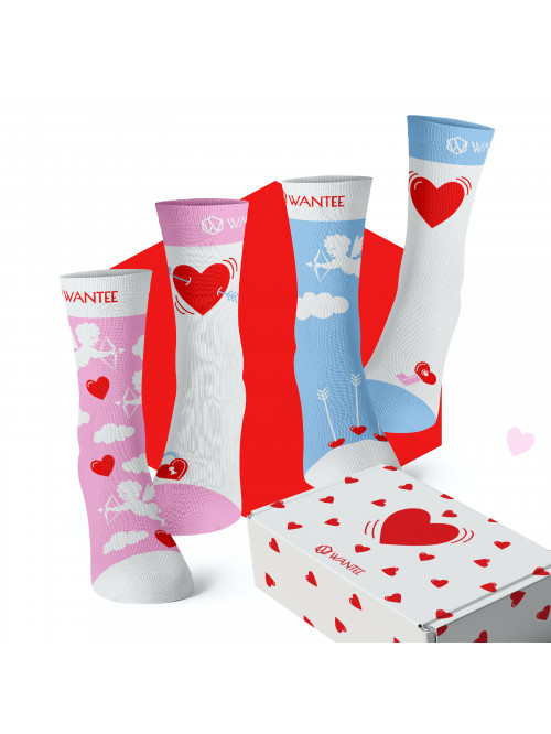 Valentínska krabička Ponožky pre pár Wantee