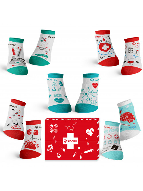 Členkové Ponožky Medical Wantee 5-pack darčekový box