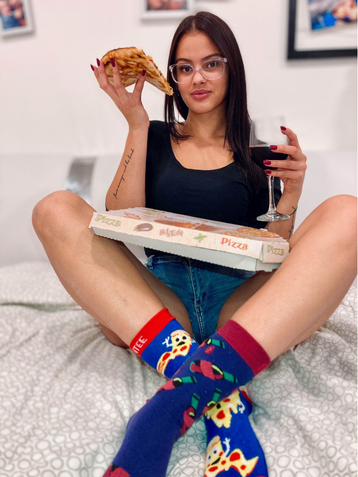 Ponožky Crazy Pizza Wantee